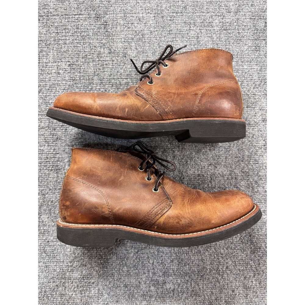Red Wing Shoes 9219 Brown Leather Chukka Lace-Up Ankle Boots Men's US 9.5D